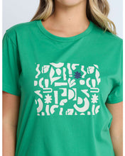 Load image into Gallery viewer, Stella &amp; Gemma Ace Tee- Grass Green Geo
