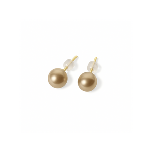 Fabuleux Vous Perle Champagne 10mm Glass Pearl Earrings