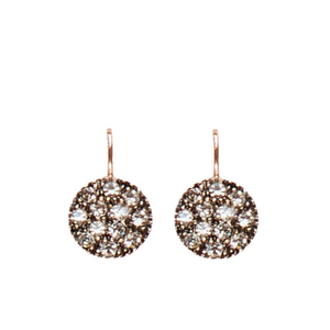 Simply Italian Bright Crystal Disc Earrings
