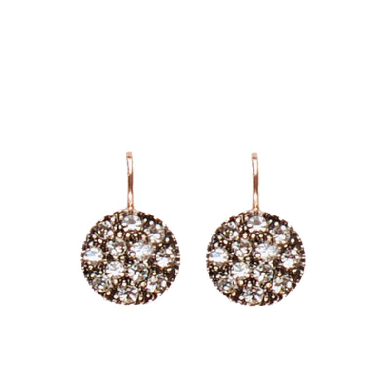 Simply Italian Bright Crystal Disc Earrings