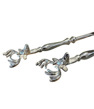 Load image into Gallery viewer, Blue Goose Stag Head Salad Servers
