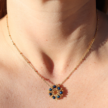 Load image into Gallery viewer, Fabuleux Vous Peacock Blue Bead Necklace
