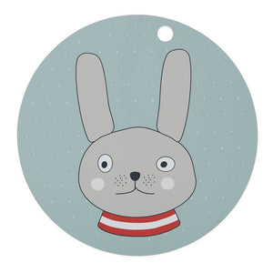 OYOY Placemat Rabbit Minty