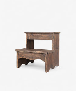French Country Collections Wooden Step Stool
