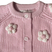 Load image into Gallery viewer, Arthur Ave Cherie en Fleur Chunky Pink Flower Cardigan
