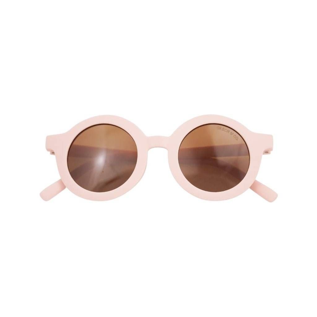 Grech & Co New Round Polarized Sunglasses- Blush Bloom
