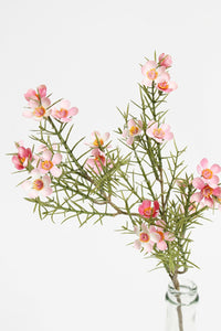 Flower Systems Wax Flower Spray 58cm Pink