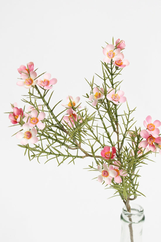 Flower Systems Wax Flower Spray 58cm Pink