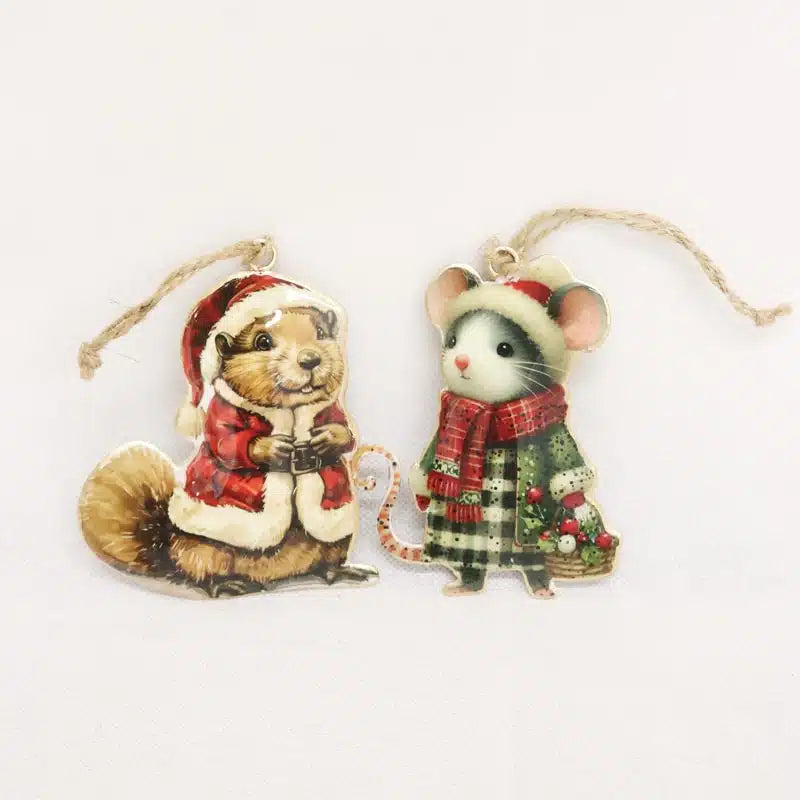 Le Forge Vintage Beaver & Mouse Hangers