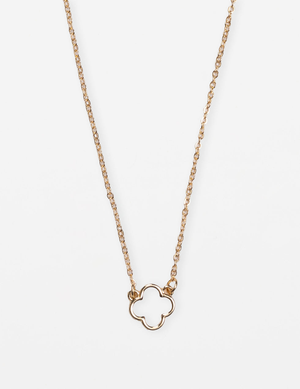 Stella & Gemma Cut Out Flower Necklace- Gold