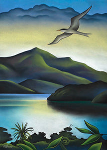 A Good Tern- Akaroa 60 x 42cm Canvas by Mike Glover