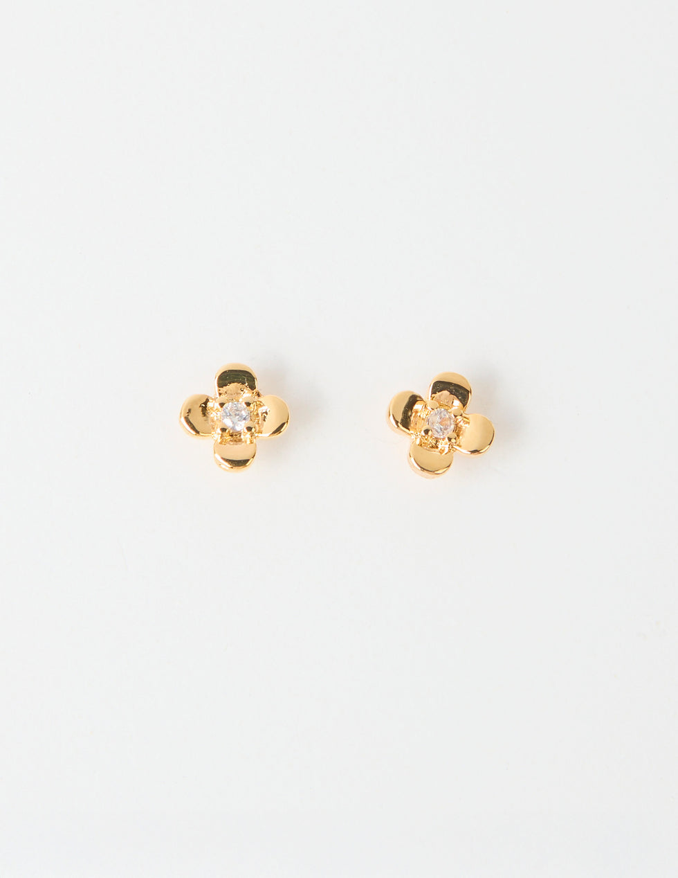 Stella & Gemma Petite Flower Earrings- Gold