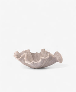 French Country Collections Shell Bowl Ribbed