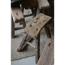 Load image into Gallery viewer, CC Interiors Antique Wooden Stool
