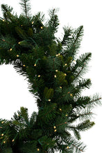 Load image into Gallery viewer, Flower Systems Spruce &amp; PRE-LIT Wreath

