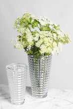 Load image into Gallery viewer, Flower Systems Facet Round Cut Glass Vase Large
