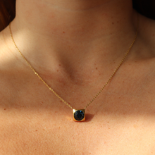 Load image into Gallery viewer, Fabuleux Vous Steel Me Yellow Gold Blue Lagoon Necklace
