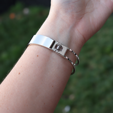 Load image into Gallery viewer, Fabuleux Vous Steel Me Silver Polar Cuff Bracelet
