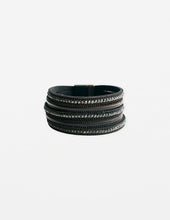 Load image into Gallery viewer, Stella &amp; Gemma Crystal&#39;s Bracelett- Matte Black
