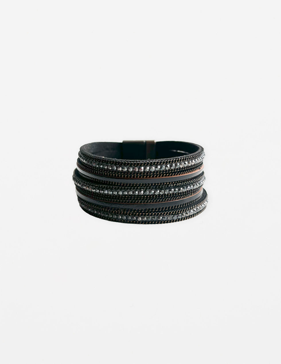 Stella & Gemma Crystal's Bracelett- Matte Black