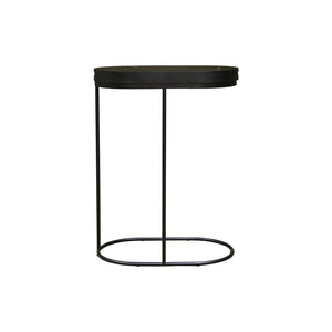 Maytime Studio Arlo Sofa Tray Table- Black & Army Grey Green