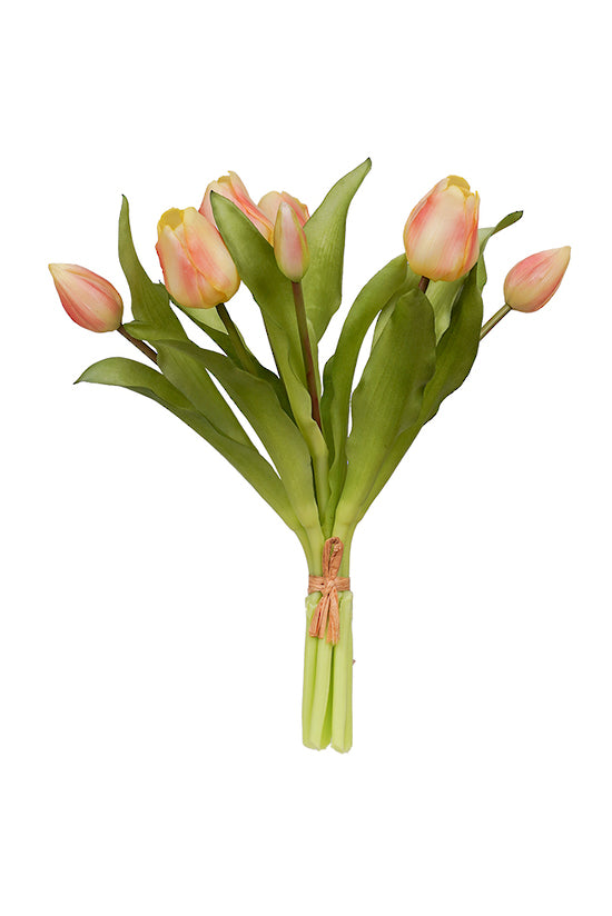 Flower Systems Tulip Bouquet 30cm Peach
