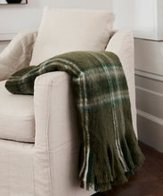 Load image into Gallery viewer, French Country Collections Plaid Green Throw
