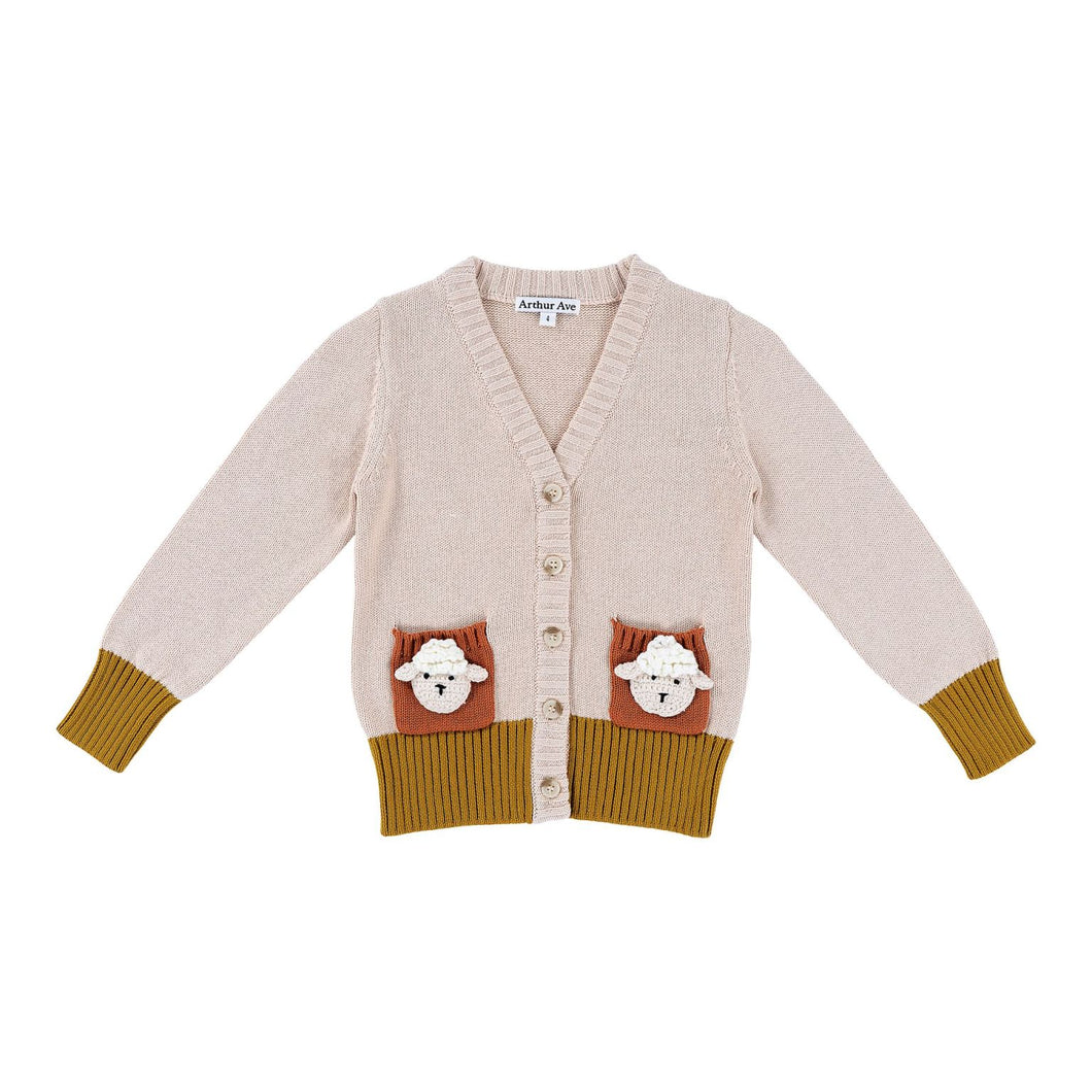 Arthur Ave V Neck Sheep Cardigan