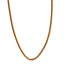 Load image into Gallery viewer, Fabuleux Vous Steel Me Snake Chain Yellow Gold Necklace 45cm
