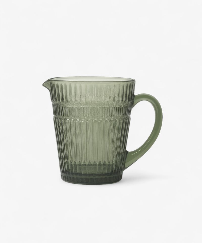 French Country Collections Glow Pitcher Olive
