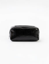 Load image into Gallery viewer, Stella &amp; Gemma Voyage Cosmetic Bag- Black Croc

