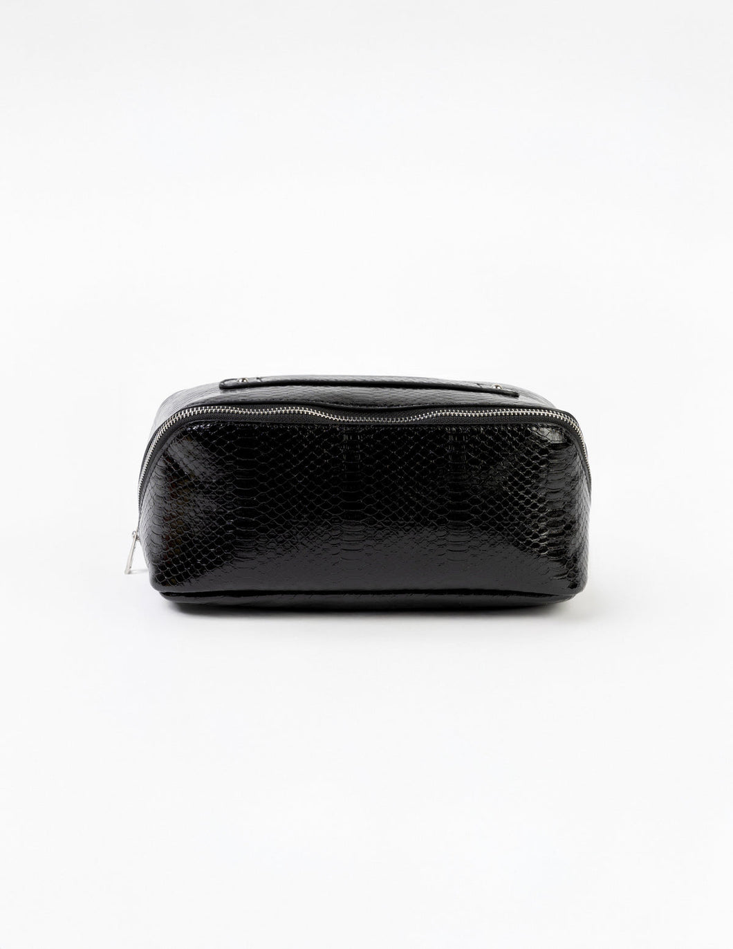 Stella & Gemma Voyage Cosmetic Bag- Black Croc
