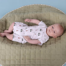 Load image into Gallery viewer, Little Bee by Dimples Cotton Romper- Golf
