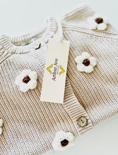 Load image into Gallery viewer, Arthur Ave Beige Flower Cardigan
