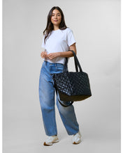 Load image into Gallery viewer, Stella &amp; Gemma Quilted Tote Bag- Black
