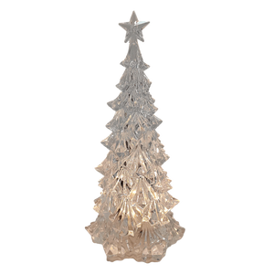 SamX Acrylic Tree with Cut Crystal Look Warm Light-23cm