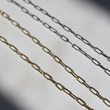 Load image into Gallery viewer, Fabuleux Vous Steel Me Stainless Steel Paper Clip Chain Silver 50cm
