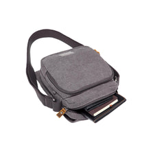 Load image into Gallery viewer, Troop Classic 239 Small Zip Front Cross Body Bag- Charcoal
