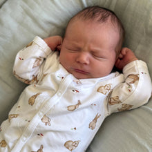 Load image into Gallery viewer, Little Bee by Dimples Cotton Babygrow- Bunny
