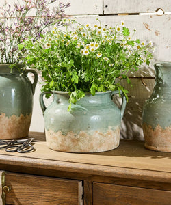 French Country Collections Varese Vessel Wide Pale Blue