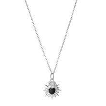 Load image into Gallery viewer, Fabuleux Vous La Stele Black Onyx Heart Necklace
