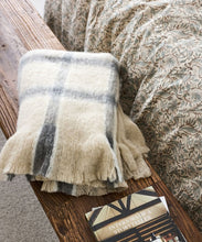 Load image into Gallery viewer, French Country Collections Juniper Check Throw Grey
