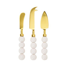 Load image into Gallery viewer, Annabel Trends Orb Cheese Knife set of 3- White
