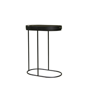 Maytime Studio Arlo Sofa Tray Table- Black & Army Grey Green