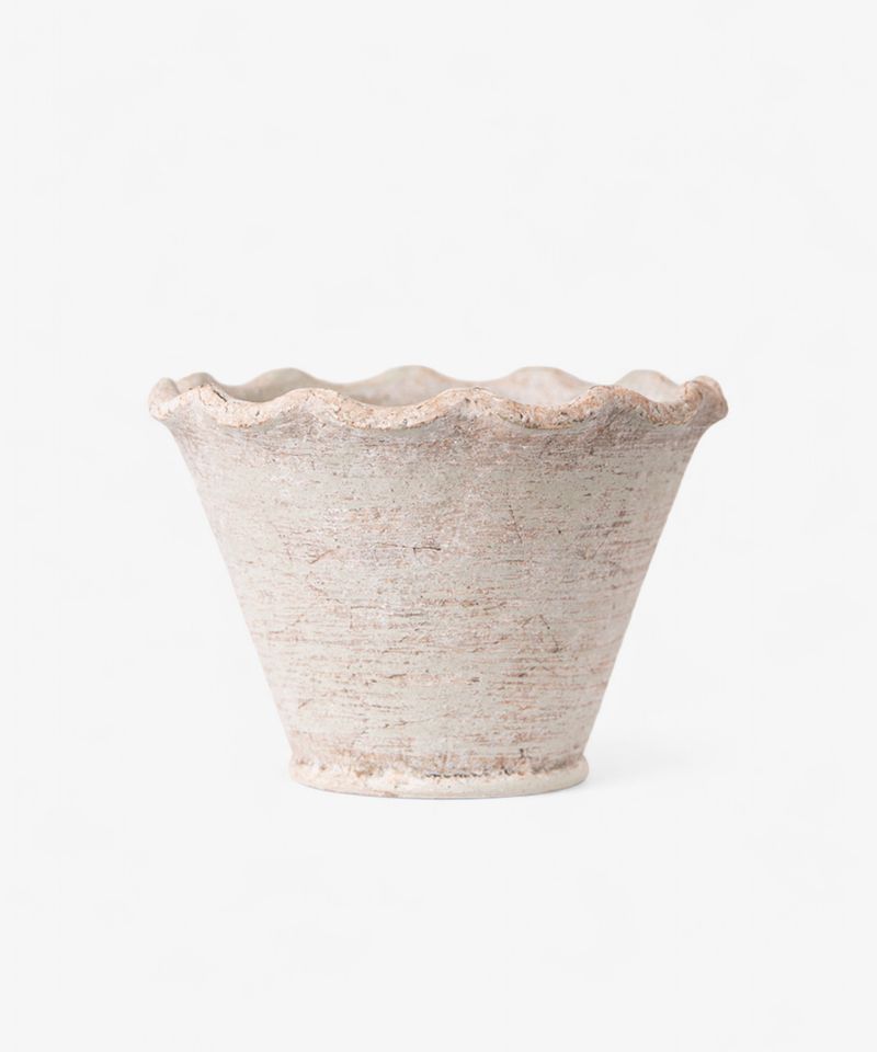 French Country Collections Wavy Planter Pot Large