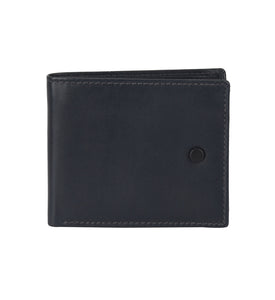 Lund & Co Knapp Leather Wallet- Marine