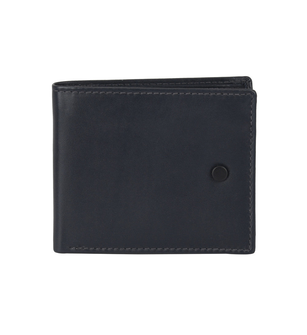 Lund & Co Knapp Leather Wallet- Marine