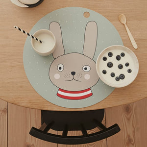 OYOY Placemat Rabbit Minty
