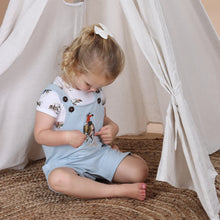 Load image into Gallery viewer, Little Bee by Dimples Overalls- Blue
