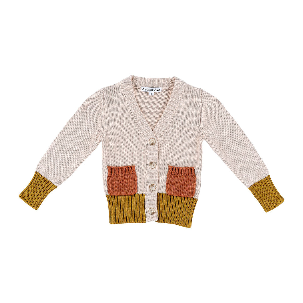 Arthur Ave V Neck Cardigan with Pockets